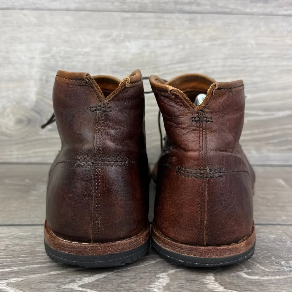 Timberland Boot Co Wodehouse Men's Sz 10 Burnished Brown Leather Chukka Boots